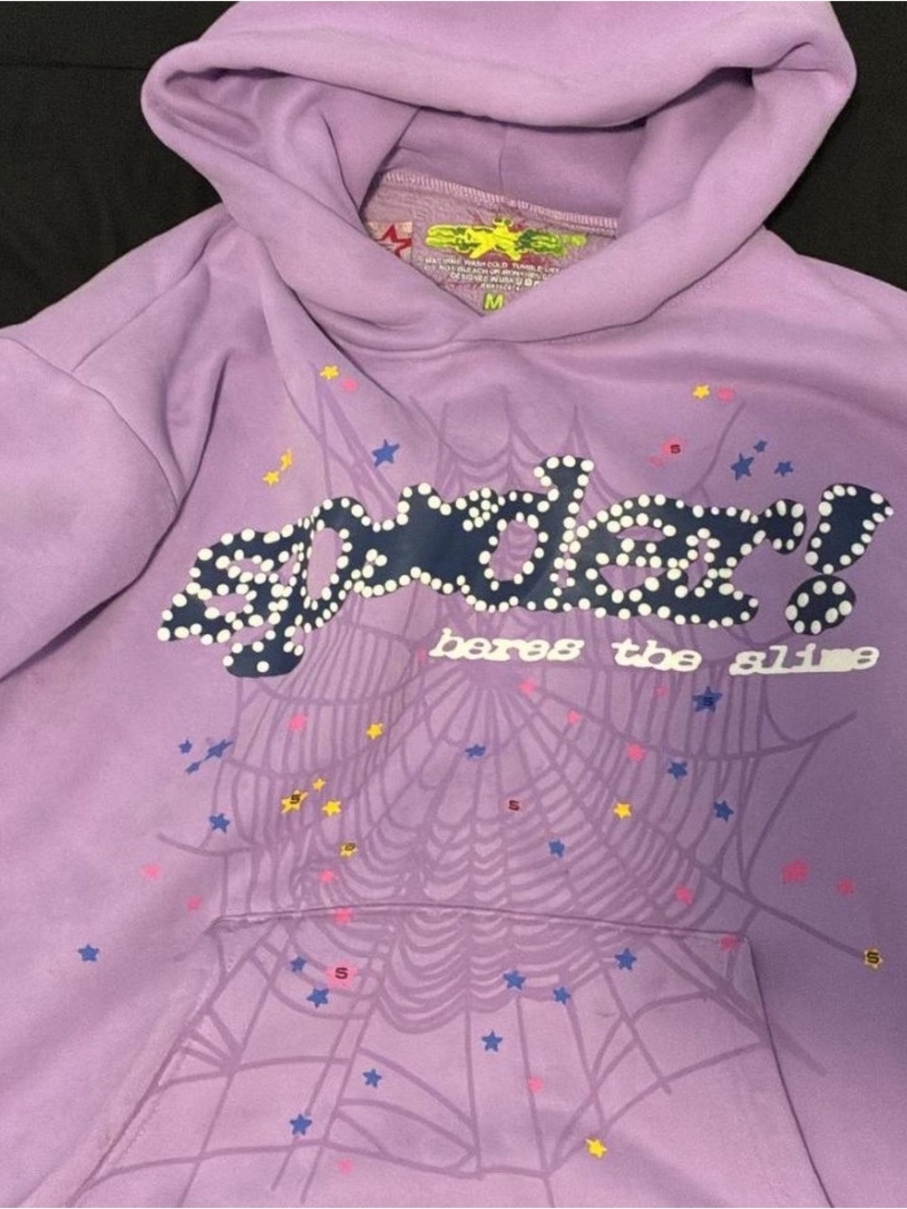 Spider Bares the Slime Lavender Hooded Sweatshirt